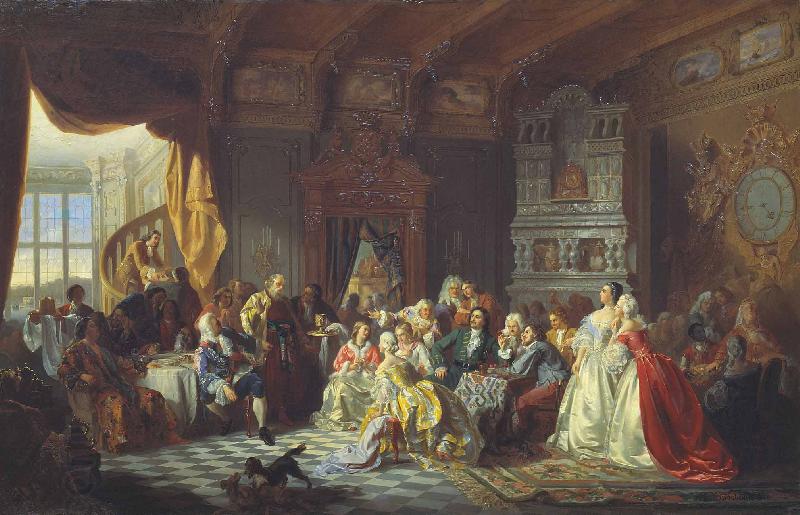 Stanislaw Chlebowski Tsar Peter I and his court